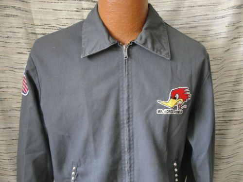 Dickies Industrial Wear Work Jacket M Patches Studes Rock N Roll Rebel No Lining
