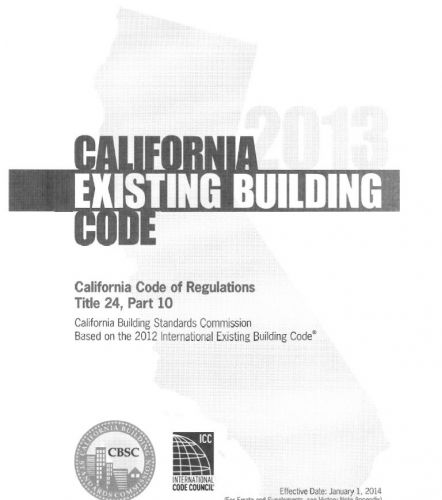 2013 California Title 24 Existing Building Code ebook tablet SAME DAY DELIVERY