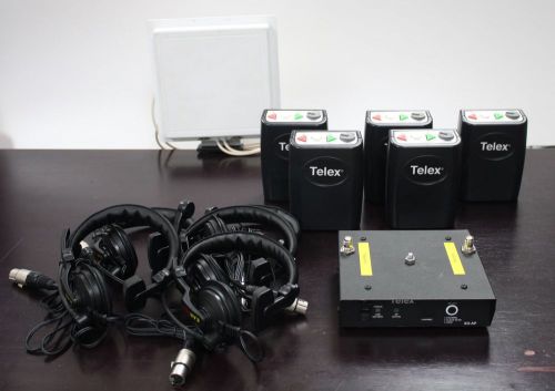 Telex Legacy 5 - 5-User Full-Duplex Wireless Intercom System -good condition