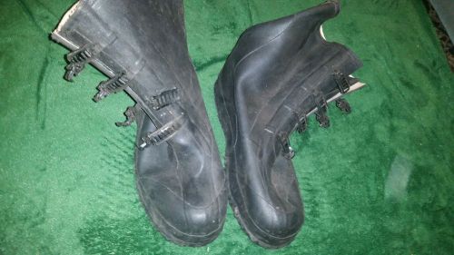 Onguard Rubber Overboots - Men&#039;s Size 12 - 4 buckles - tall calf high boots