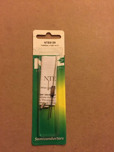NEW NTE8139 THERMAL FUSE AXIAL LEAD 141 DEGREE C 15AMP