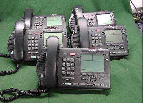 Lot of (5) Nortel M3904 Business Telephone NTMN03EC70 w/ Stand #4968