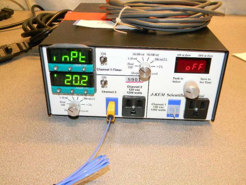 J-kem gemini 2 dual channel controller w timer on 1 channel, type t thermocouple for sale
