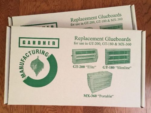 Lot Of Two Boxes Gardner Replacement Glue Boards EL-62 Black For GT-180, GT-200,