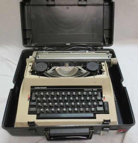 WORKING VINTAGE UNDERWOOD ELECTRIC 565 ELECTRIC TYPEWRITER WITH ALL KEYS