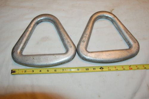 Pair of new co. aluminum lifting d rings for sale