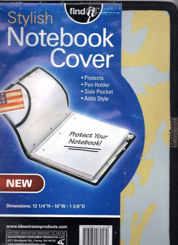 Find it stylish notebook cover/protector w/ pen or pencil holder &amp; pocket folder for sale