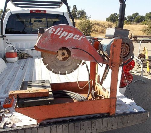 Clipper masonry saw 14 inch 115 / 230 volt block brick rock cut off chop for sale
