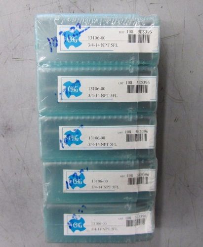 *** NEW Set Of 5 PIPE TAP OSG BRAND 3/4-14 NPT 5 FLUTE PART# 13106-00 ***