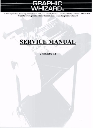 Graphic Whizard 3000 12000 Service Manual (055)
