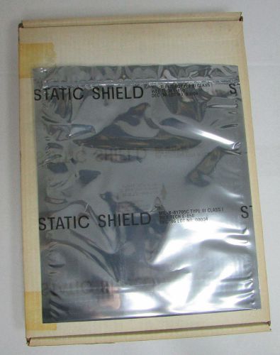 10x12 Zip Top Anti-static Bag MIL-B-81705C Type III Class I QTY 100