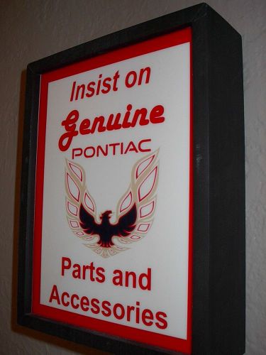 Pontiac Trans Am Firebird Auto Motors Garage Mechanic Lighted Man Cave Sign