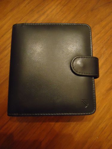 Compact Cambridge Black Faux Leather Organizer Day Planner Calendar Notepad Book