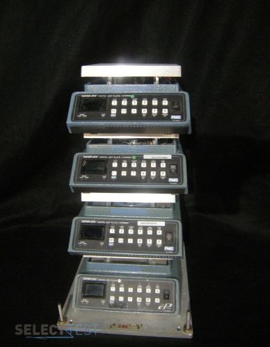 Pmc / barnstead lot of 4 dataplate 721a digital hot plate &amp; stirrer (ref:746) for sale