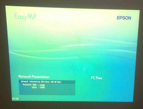 Epson LCD Projector EMP-1705 Remote Wireless LAN WN6501CEP 129175400 EMP 1705 B