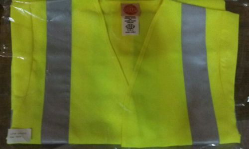 Red kap reflecive vest with sleeves hi-vis yellow size rg/s ( regular/small) for sale