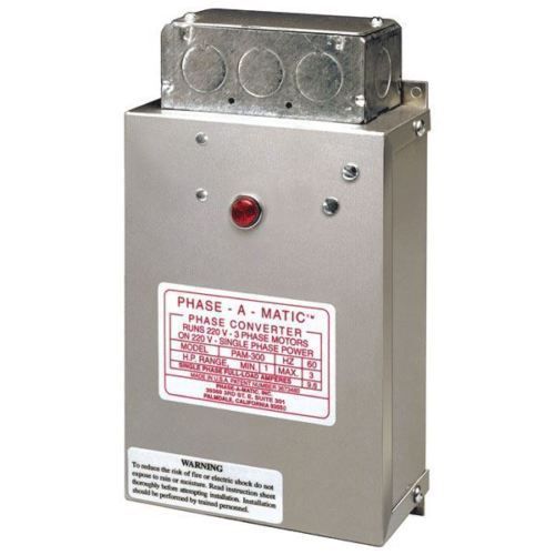 Phase-a-matic - static phase converter - model pam-900 for sale