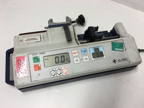 Alaris ivac p2000 syringe driver infusion pump lot 3 of 3 for sale
