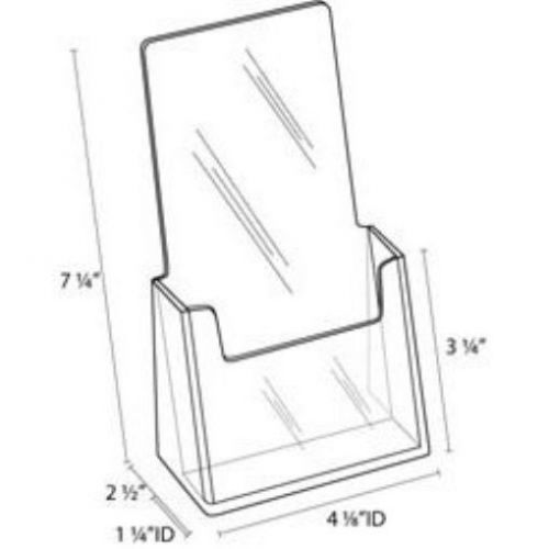 Clear-Ad - LHF-S100 - Acrylic Trifold Brochure Holder Pack of 25