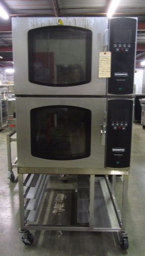 ADMATIC (FG189-UZ82) DOUBLE STACK CONVECTION OVENS - ON STAND WITH CASTERS