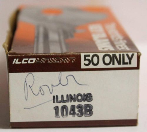 Ilco Unican Illinois Lock Co. 1043B Key Blanks-15 Keys