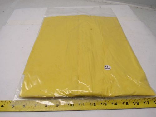 0601  Hooded Waterproof Yellow Rain Jacket 2XL 4Mil