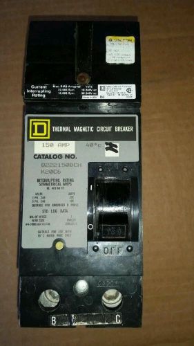 150 amp 2 pole Square D Thermal Magnetic Circuit Breaker