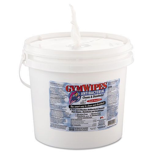 2xl antibacterial gym wipes, 6 x 8, fresh scent, 700 wipes/bucket for sale