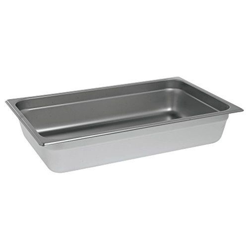 Full size stainless steel steam table pan 4&#034; deep, 24 gauge for sale