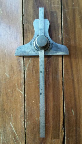 Vintage Union Tool Co. 6&#034; Machinists Depth Gauge Precision Measuring Metal Tool