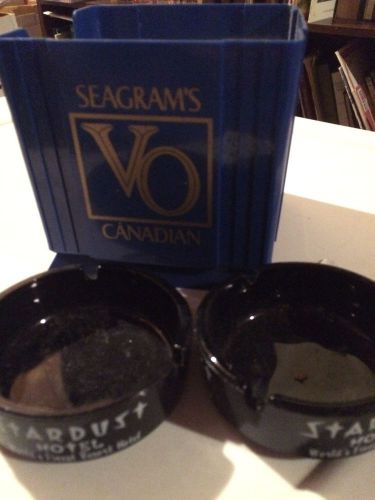 Vintage Seagrams Napkin holder for bar-Stardust ashtrays