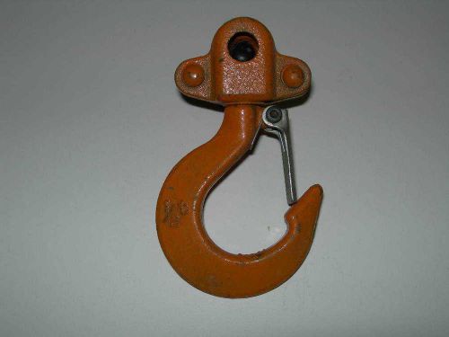 Bottom swiveling hook for 1/2 ton lever hoist with safety latch! perfect! for sale