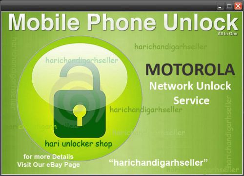 MOTOROLA PERMANENT NETWORK UNLOCK CODE-CANADA-Rogers MOTOROLA W260