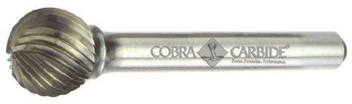 Cobra carbide 10543 micro grain solid carbide burr with ball end, single cut, for sale