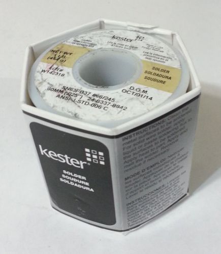 1lb spool kester solder .025&#034; tin63% lead37% no clean #66/245 24-6337-8842 -new- for sale