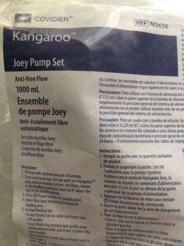 LOT of 6 Covidien Kangaroo Joey Pump Set 763656 NEW 1000ml FAST FREE SHIPPING!