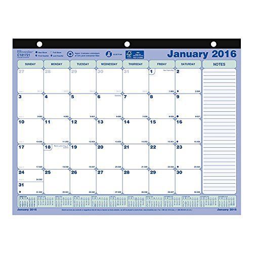 Brownline 2016 Monthly Desk Pad, 11&#034; x 8.5&#034; C181721-16