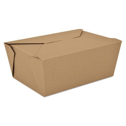 ChampPak  4 lb Kraft Carryout Boxes 7.75&#034; x 5.5&#034; x 3.5&#034;  40 Pack Sleeve