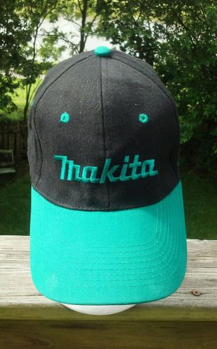 Very Nice Makita Cap/Hat Black&amp;A Beautiful Teal, Adjustable*Brushed Fabric