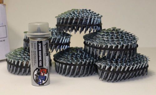 Roofing coil nails 1-1/4&#034; x .120 w/ fuel cell galvanized (paslode or duofast) for sale