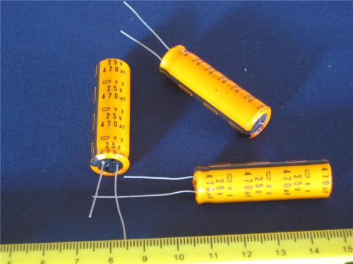 470uf 470 uf 25v radial electrolytic capacitor ( qty 20 ) *** new *** for sale