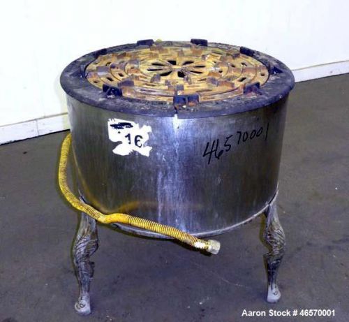 Used- Savage Brothers Fire Cooker, Model 20B, Carbon Steel. 20&#034; Diameter. Input