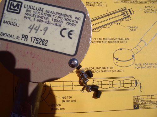 Ludlum 44-9 geiger counter pancake probe: set of 8 machine screws   $2.70 + s/h for sale