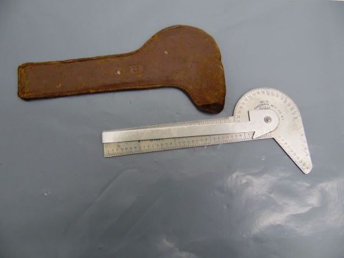 Vintage General Hardware Co. No.16 Protractor 1937 Drill Gauge Machinist Tool