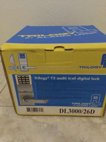 TRILOGY DL3000WP/26D Electronic Lock, Brushed Chrome, 12 Button