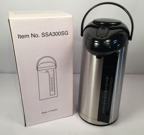 Service Idea 3.0 liter Stainless Steel Airpot / Thermos Pump Style