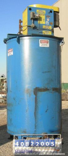 Used- Schold Tank Mount Disperser, 4&#034; diameter shaft with dual mixing blades.  S