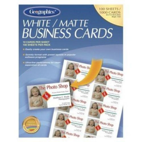 Geographics Royal Brites Business Cards GEO46102