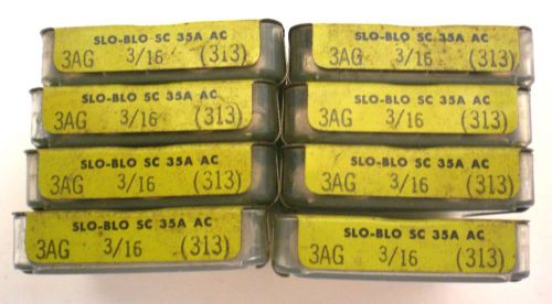 40 3AG-SB (MDL) Fuses Time Delay 3/16 Amps 250V, Littelfuse, Lot 72, Made in USA