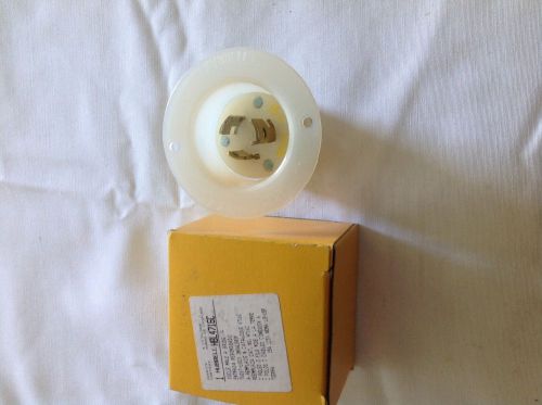 Hubbell HBL4716C, Power Connector, 3 POS,Panel Mount NEW 15A 125V L5-15P